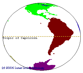 Fig. 3 - Tropic of Capricorn - Southern Hemisphere Tilt